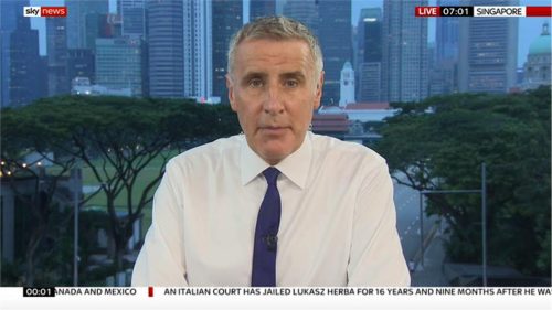 Dermot Murnaghan in Singapore