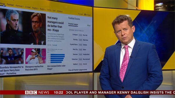 Mike Bushell BBC News Sports Presenter