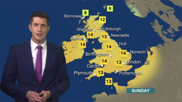 Chris Fawkes BBC Weather Presenter 2