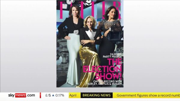 Tatler Magazine with Kay Burley Emily Maitlis and Husain Tatler Magazine with Kay Burley Emily Maitlis and Husain