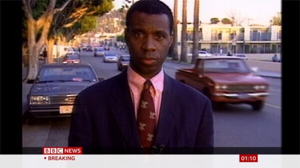 Clive Myrie in 1990 for the BBC 2