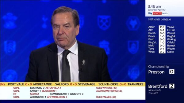 Jeff Stelling Sky Sports 1