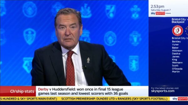 Jeff Stelling Sky Sports 3
