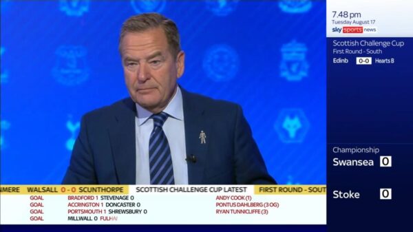 Jeff Stelling Sky Sports 7