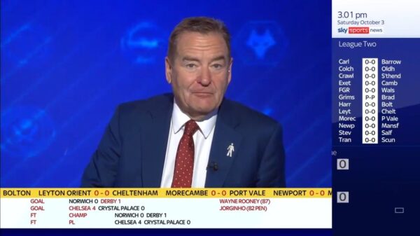 Jeff Stelling Sky Sports 9