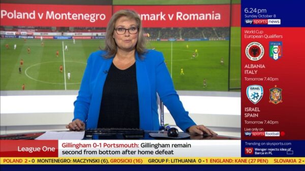 Clare Tomlinson Sky Sports News Presenter 1