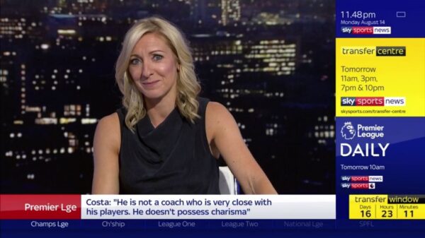 Vicky Gomersall Sky Sports News Presenter 3
