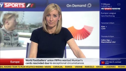 Vicky Gomersall Sky Sports News Presenter