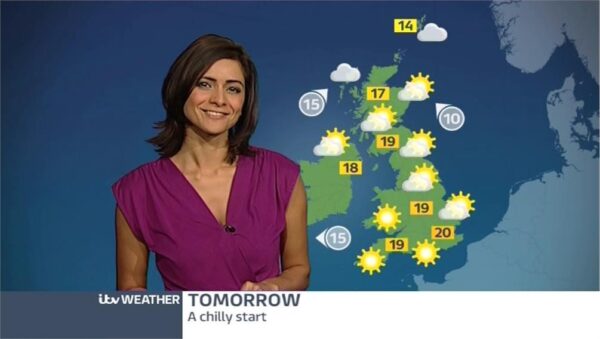 Lucy Verasamy ITV Weather Presenter 5
