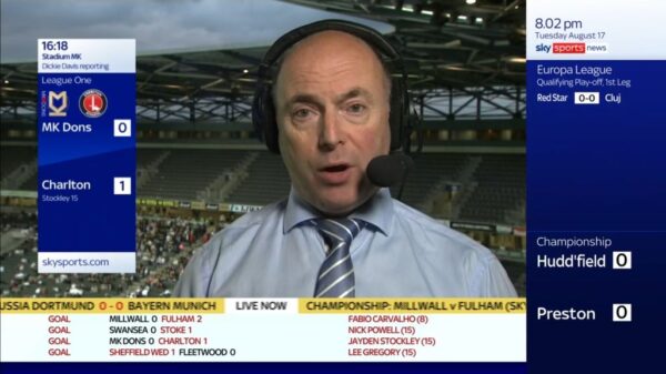 Dickie Davis Sky Sports Soccer Saturday 3 1