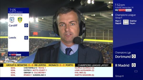 Johnny Phillips Sky Sports Football 4