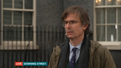 Robert Peston in Downing Street