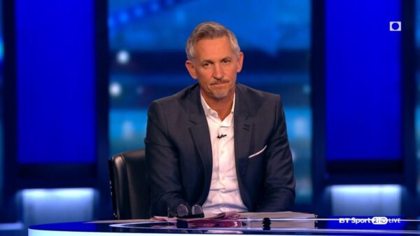 Gary Lineker BT Sport 1