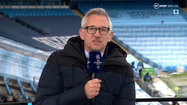 Gary Lineker BT Sport Gary Lineker BT Sport