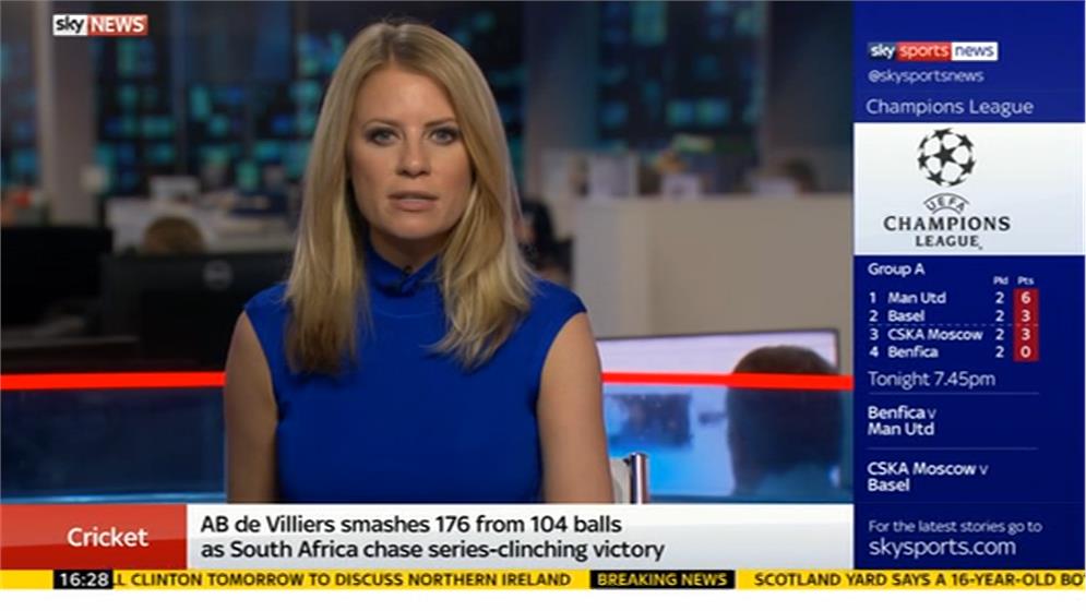 Rachel Wyse Sky Sports News Presenter
