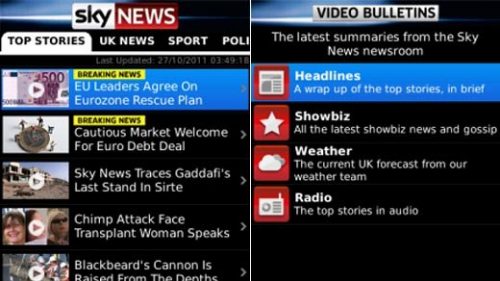 Sky News App for BB