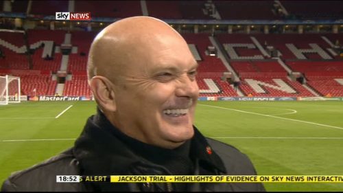 Ray Wilkins taking part in Movember