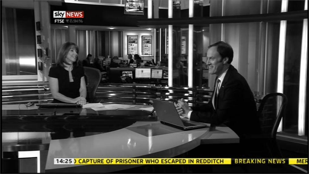 Sky News in Black and White