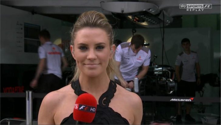 Images of Georgie Thompson in Sepang, Malaysia for Sky Sports F1