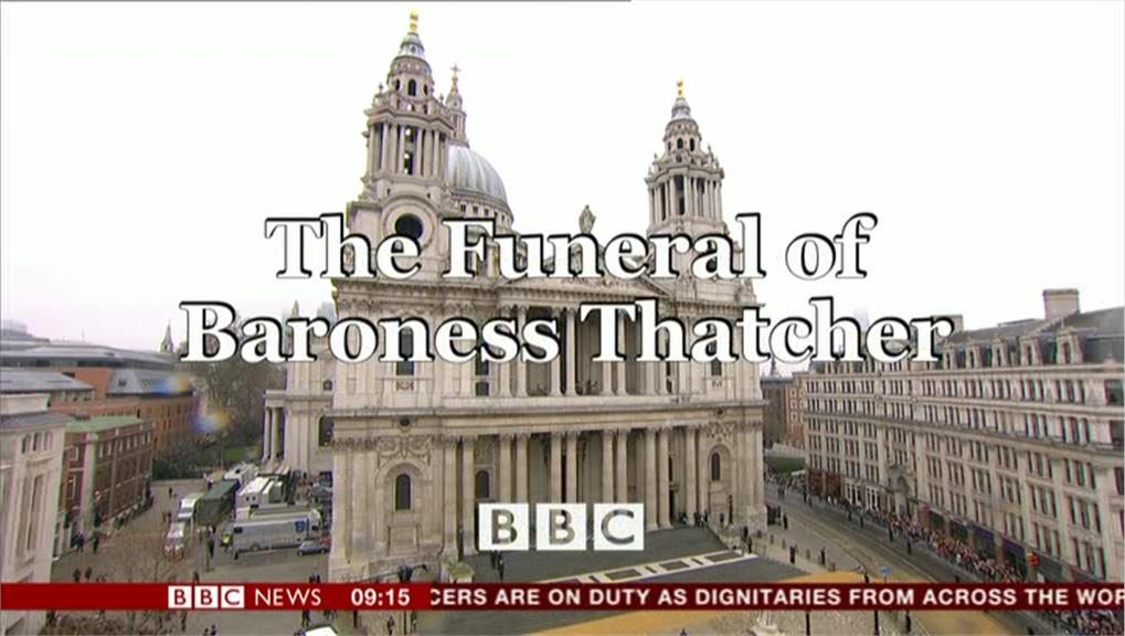 BBC News am Thatcher Funeral