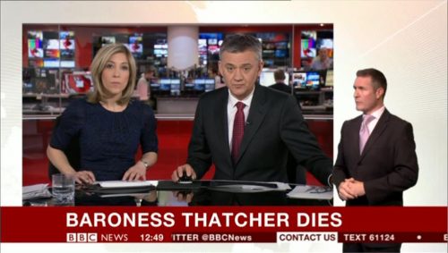 Margaret Thatcher dies BBC News Break