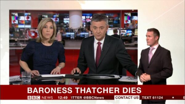Margaret Thatcher dies BBC News Break 04 08 14 27 18