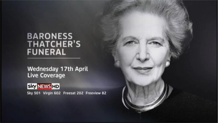 Sky News Promo  Baroness Thatchers Funeral