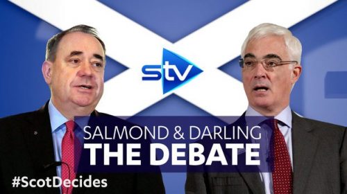 Salmond v Darling: Referendum debate, Live on STV, ITV Border