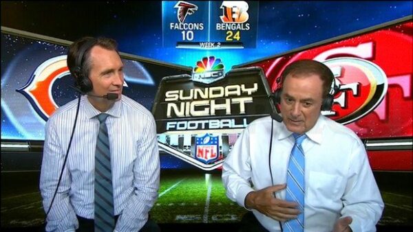 Al Michaels NFL on NBC Commentator Sunday Night Football 2