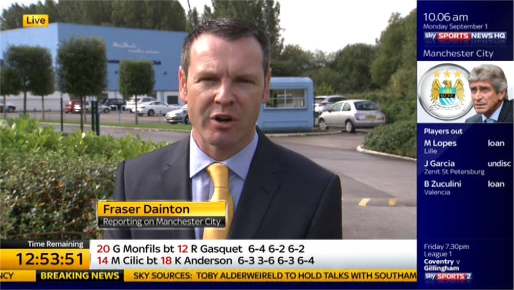 Fraser Dainton Sky Sports News HQ