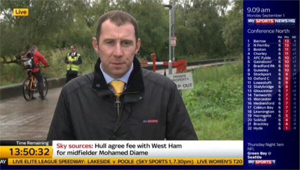 James Cooper Sky Sports News HQ 3 James Cooper Sky Sports News HQ 3