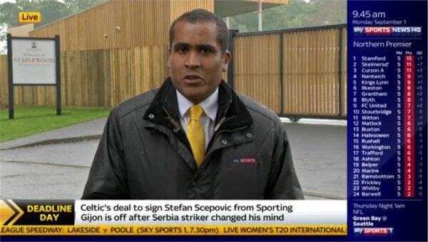 Roger Clarke Sky Sports News HQ 5 Roger Clarke Sky Sports News HQ 5