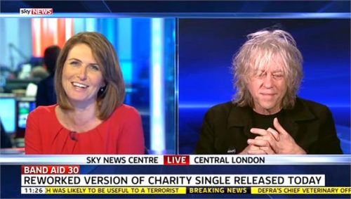 Bob Geldof Swearing on Sky News Bollock