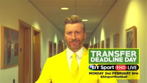 BT Sport Promo Transfer Deadline Day  with Robbie Savage and Lynsey Hipgrave