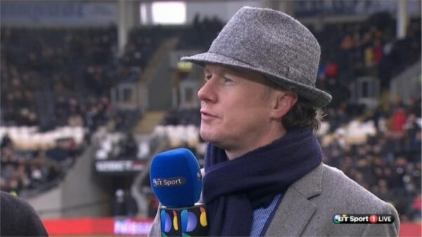 Steve McManaman dressed as Inspector Gadget on BT Sport 4