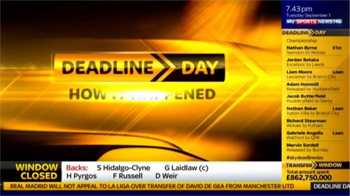 Sky Sp NewsHQ Deadline Day