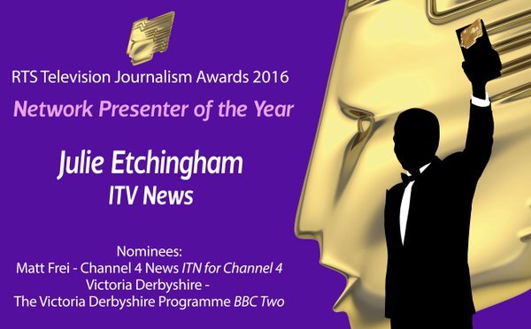 RTS Awards Julie Etchingham