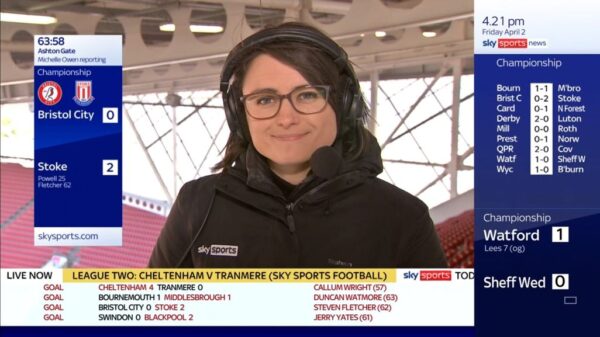 Michelle Owen Sky Sports 2