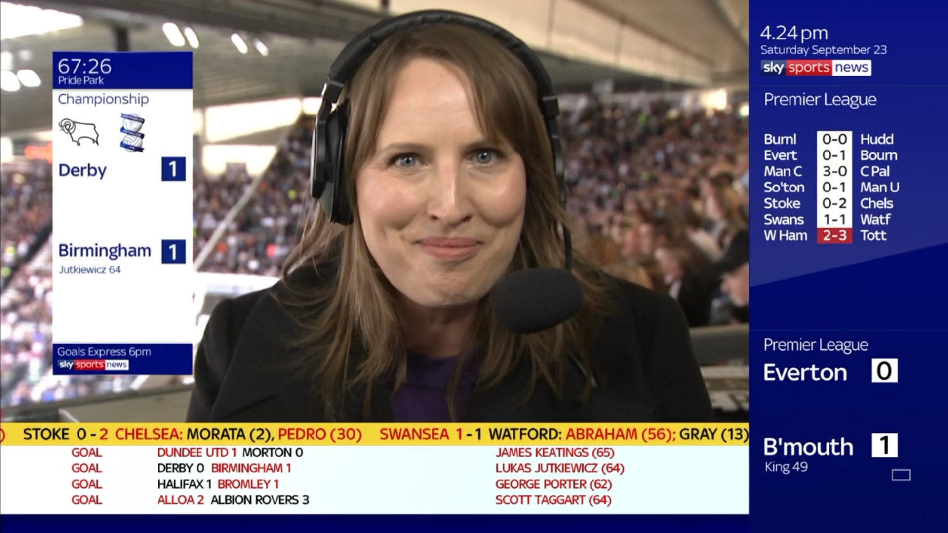 Faye Carruthers Sky Sports Football Reporter