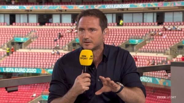 Frank Lampard BBC Euro 2020 2