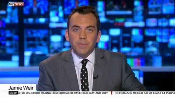 Jamie Weir Sky News Presenter 1