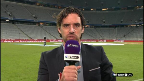 Owen Hargraves BT Sport Football Commentator 1 Owen Hargraves BT Sport Football Commentator 1