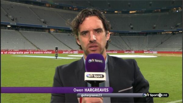 Owen Hargraves BT Sport Football Commentator 2 Owen Hargraves BT Sport Football Commentator 2