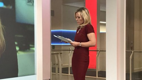 Sam Washington Rehearsing on Sky News e