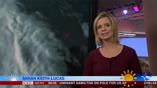 Sarah Keith Lucas BBC Weather Presenter 7
