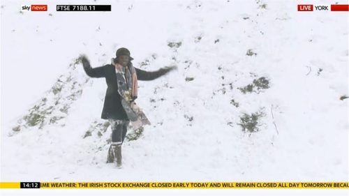 Sky News Gillian Joseph - Snow