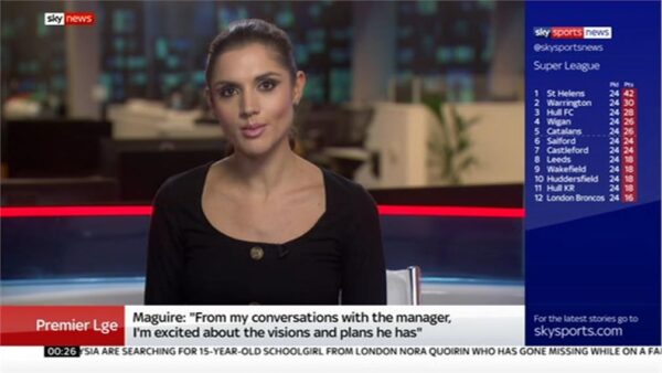 Alice Piper Sky Sports News Presenter 2