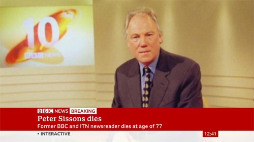 BBC Peter Sissions Dies aged 77