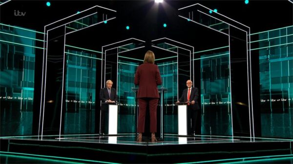 General Election 2019 The ITV Debate Johnson v Corbyn Presentation 33