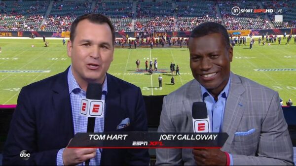 Joey Galloway XFL on ABC ESPN 3
